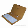 7-inch Yellow Color Universal Keyboard Case, Two Leather Sides